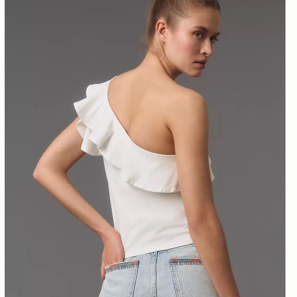 Maeve One-Shoulder Ruffled Top - Picture 2 of 4